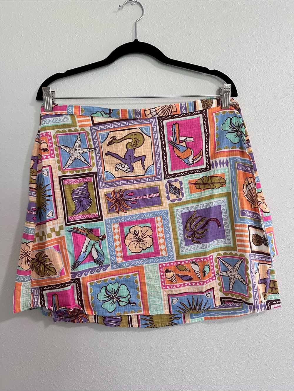 Rip Curl Multicolor Patchwork Tropical Mini Skirt